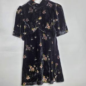 NWT Free People Be My Baby Mini Velvet Dress